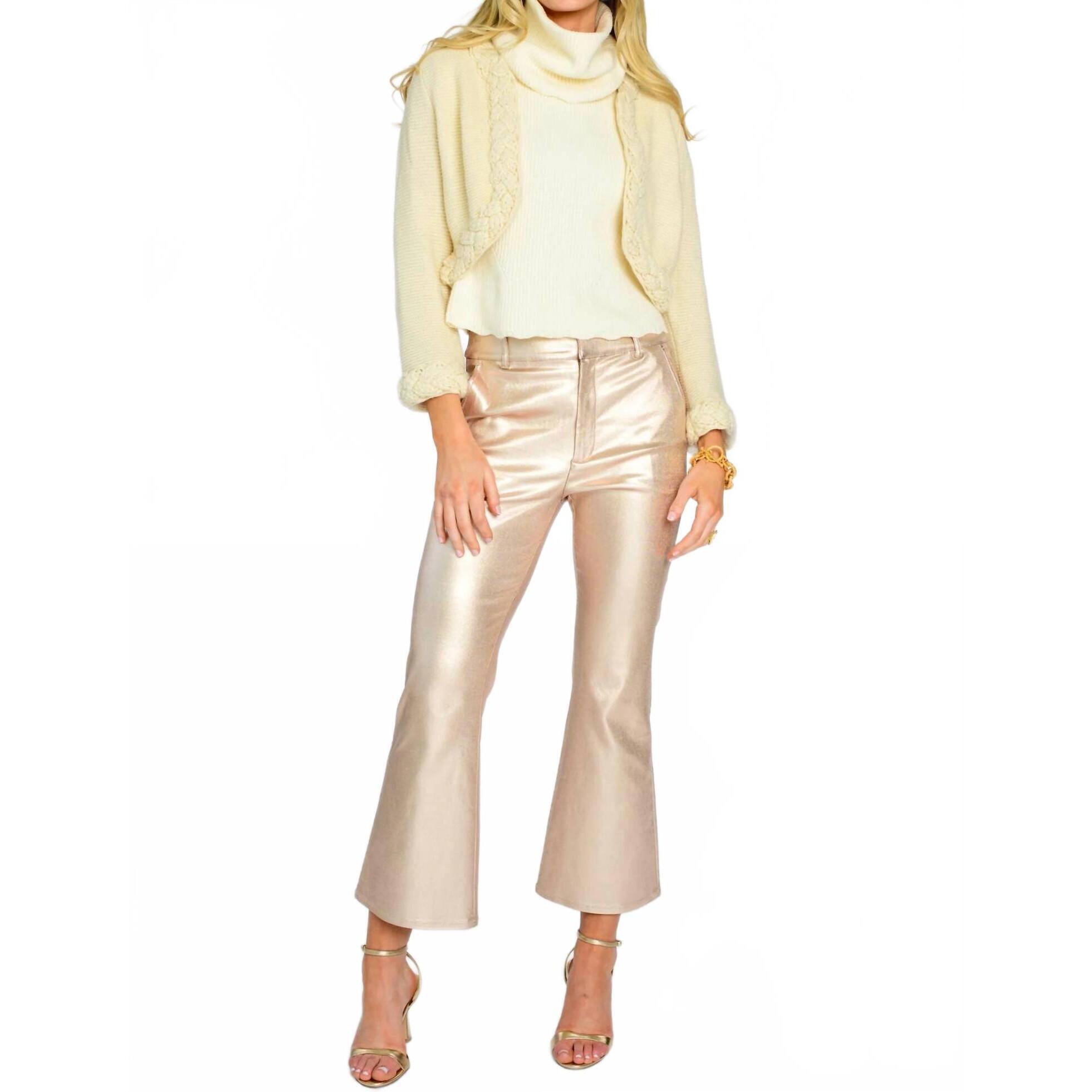 New Elizabeth James The Label Roxy Jeans In Metallic Denim